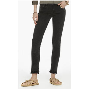 Scotch & Soda La Parisienne Low Rise Skinny Jeans in Faded Black, Size 27
